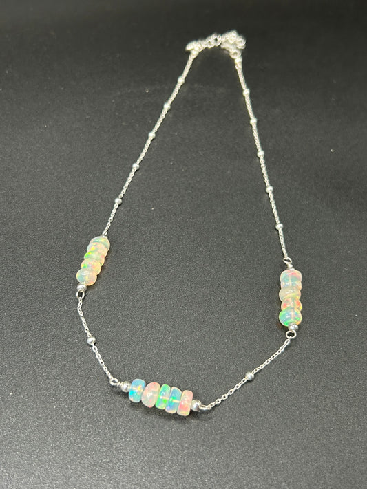 Halskette Rainbow mit Opal
