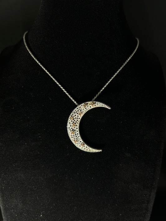 Champagne Moon Necklace