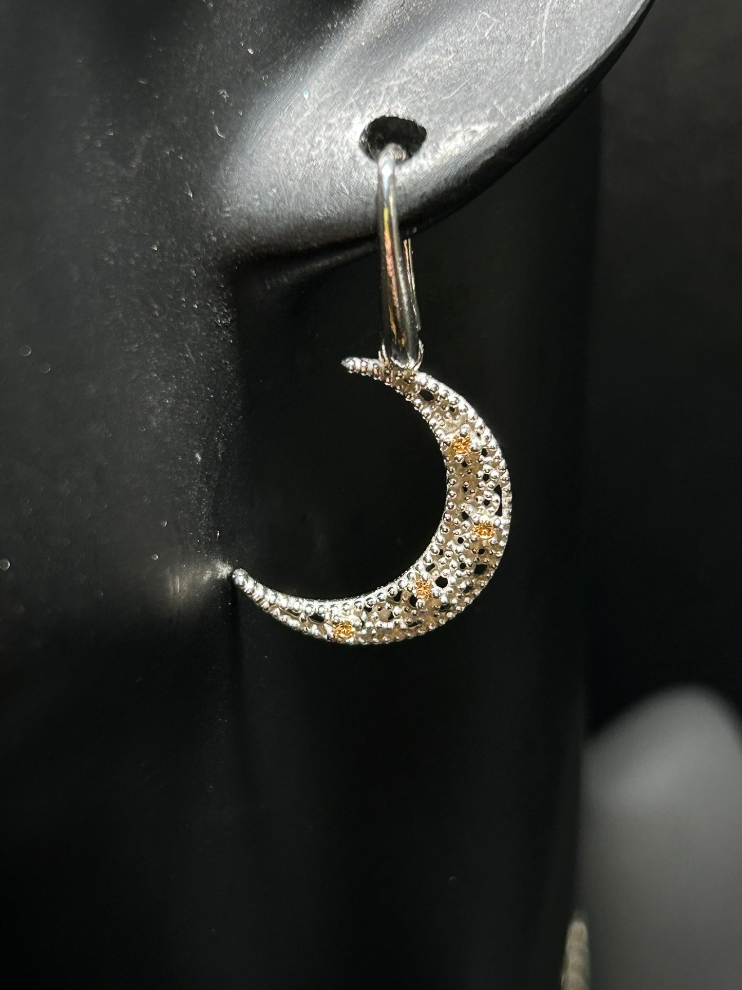 Orecchini Luna Champagne