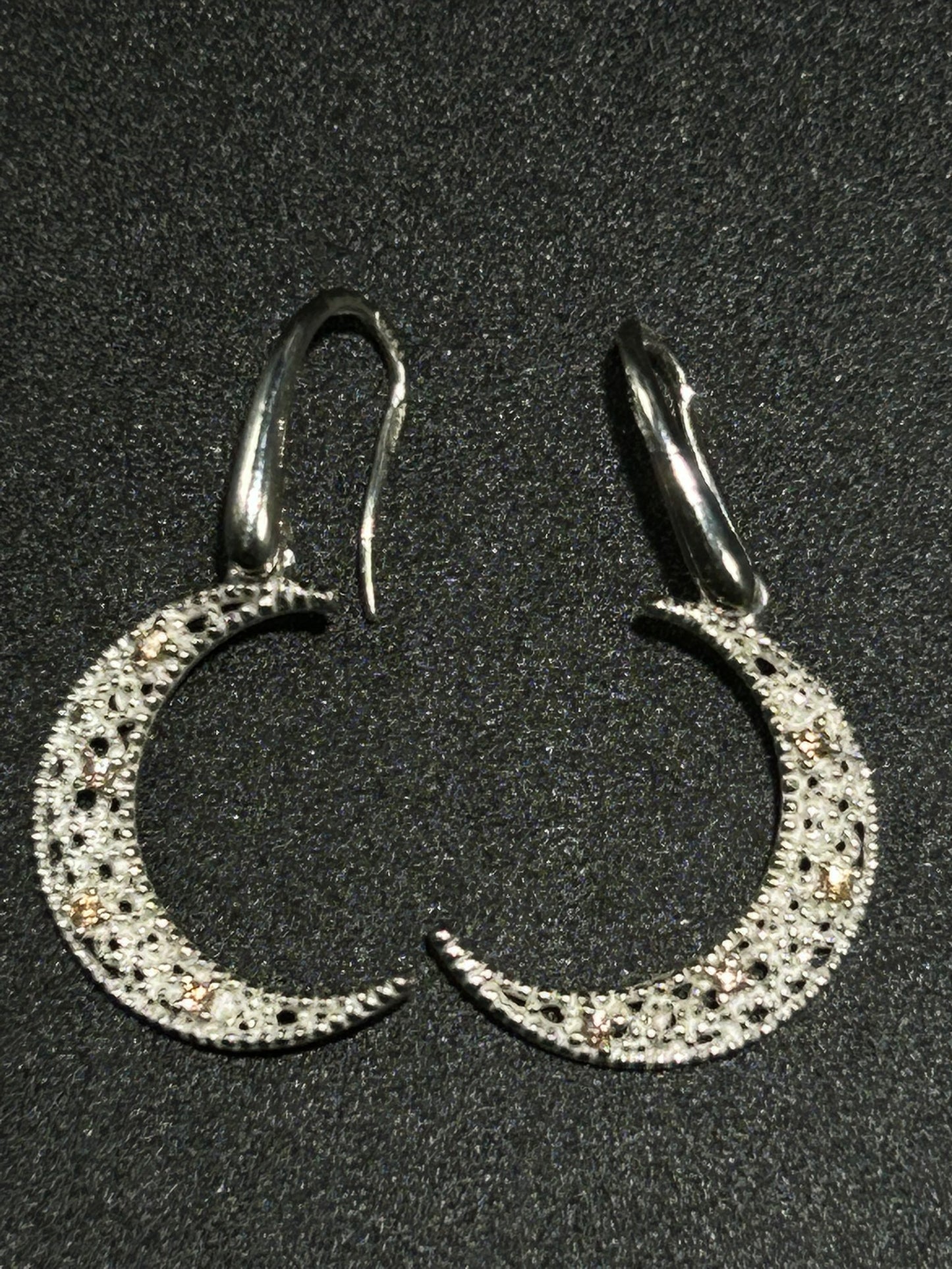 Orecchini Luna Champagne