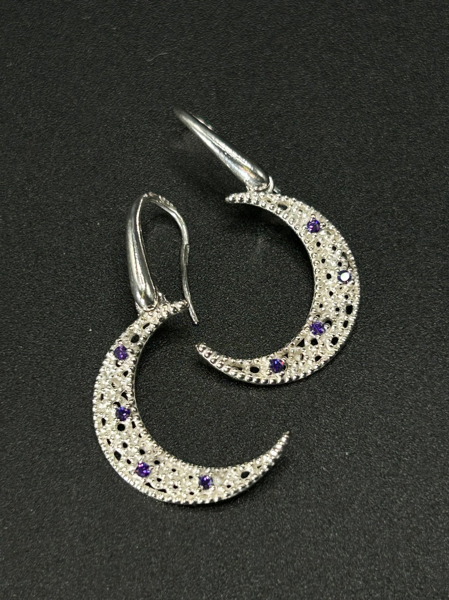 Orecchini Luna Viola