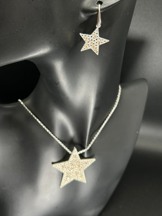Champagner-Stern-Halskette