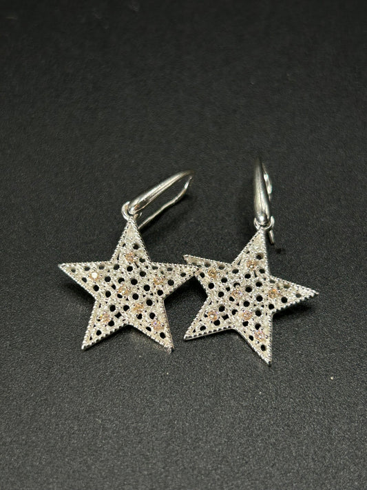 Champagner-Stern-Ohrringe