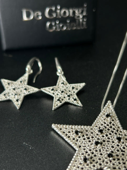 Halskette Schwarzer Stern