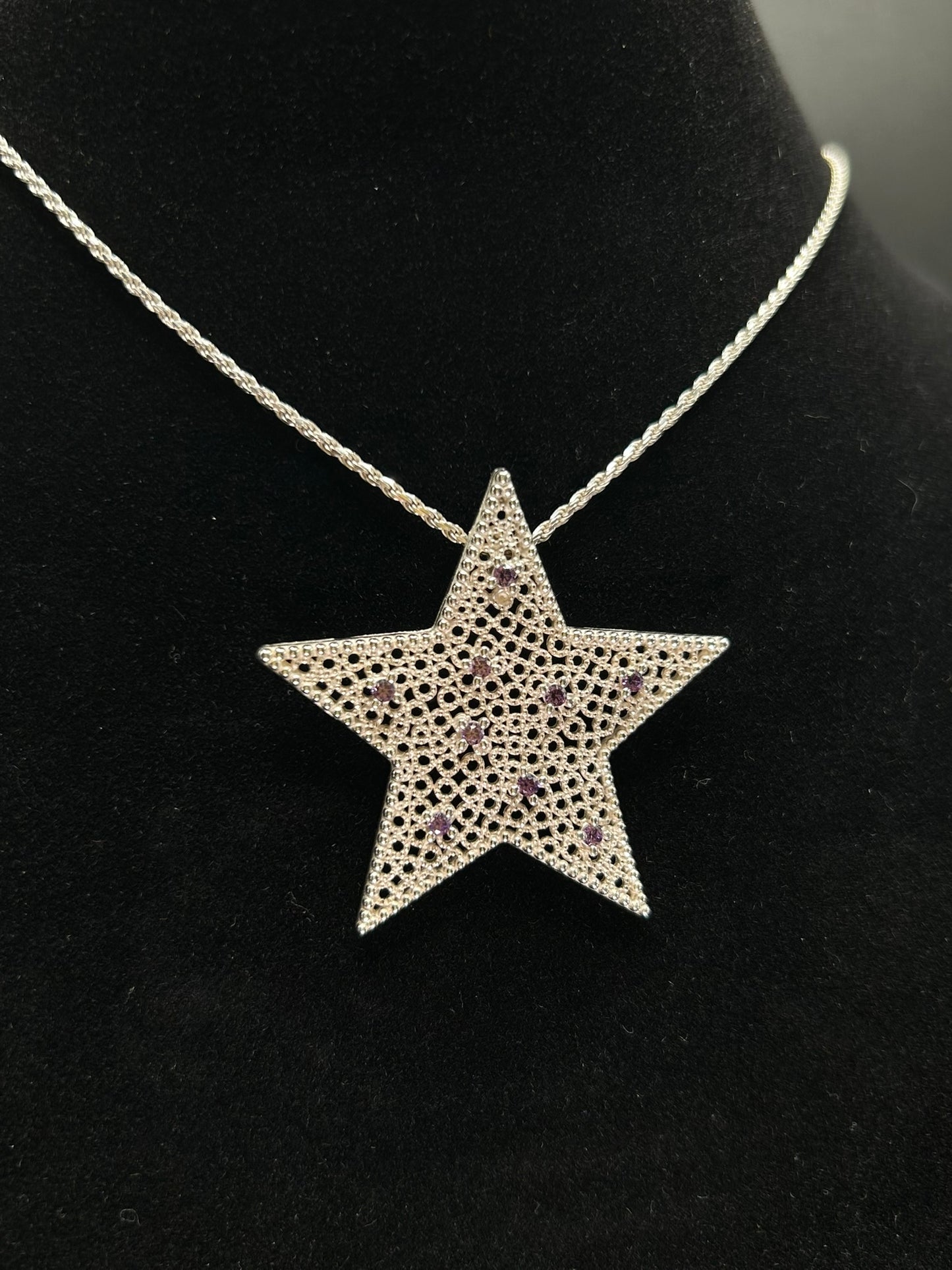 Collana Stella Viola