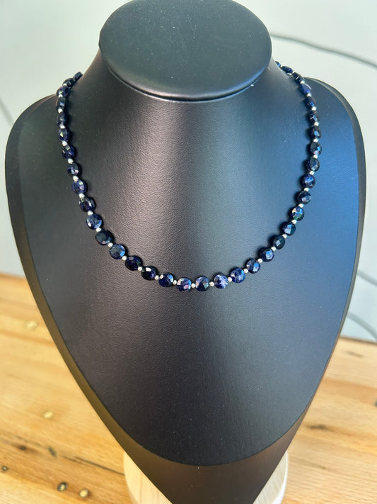 Collana Sodalite quadrata