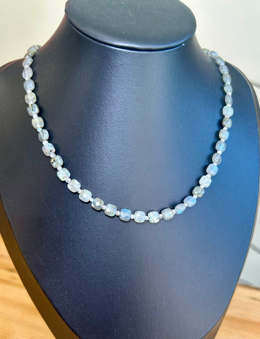 Collana Labradorite Quadrata