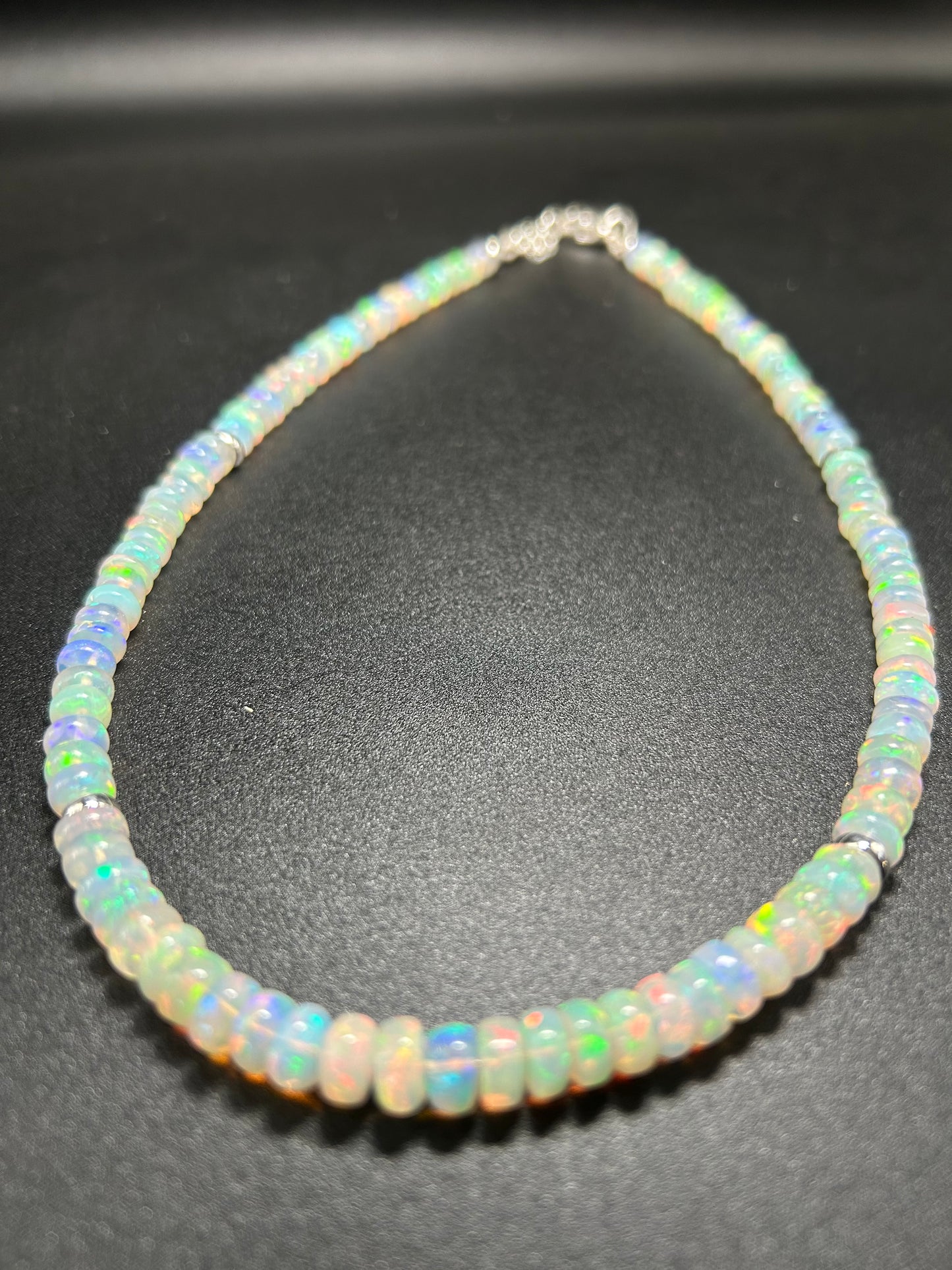 Rainbow Choker with Opal