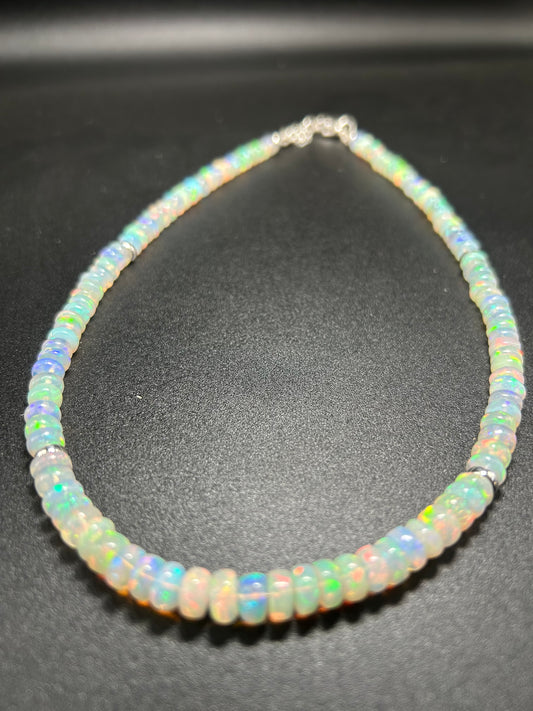 Halskette Rainbow mit Opal