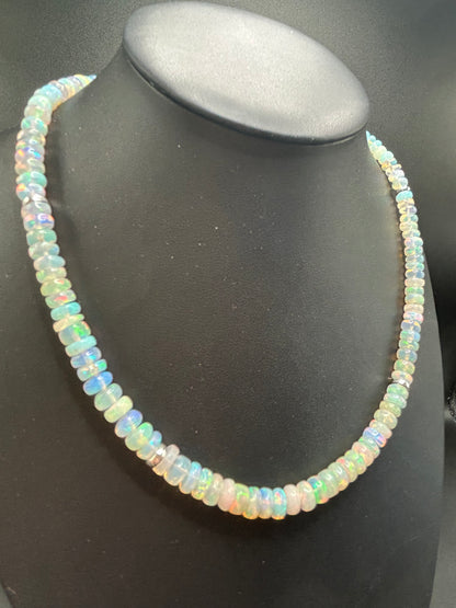 Rainbow Choker with Opal