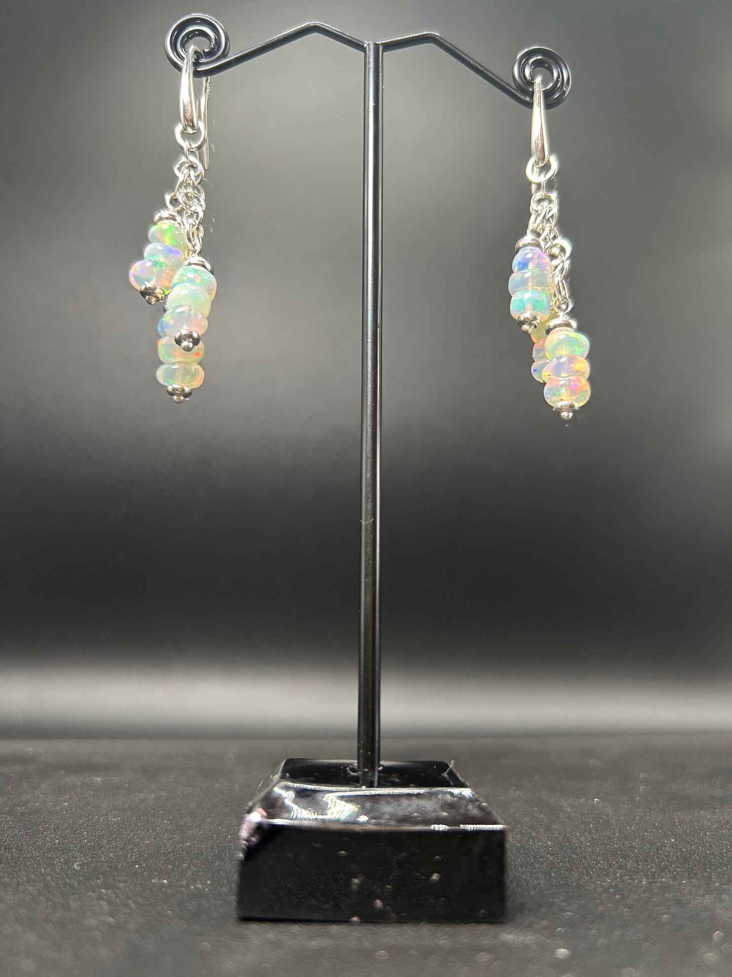 Orecchini Rainbow con opale