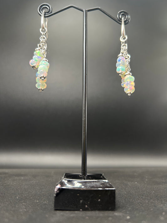 Opal-Regenbogen-Ohrringe