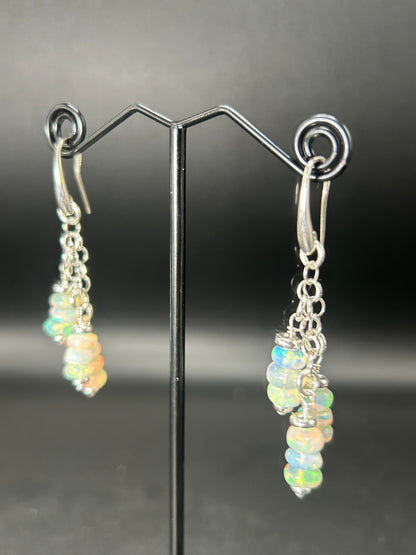 Orecchini Rainbow con opale