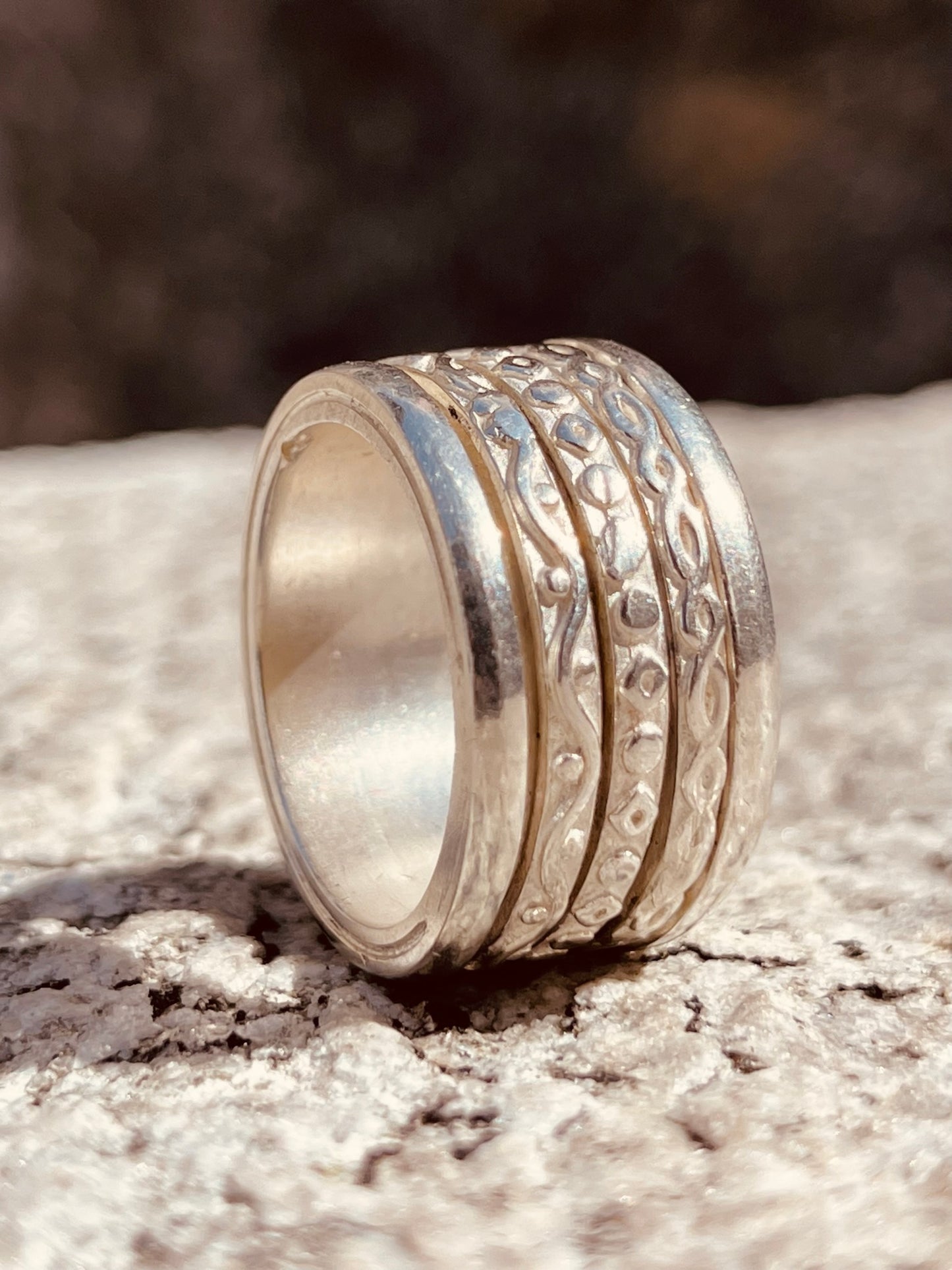 Men's 925 sterling silver ring customizable