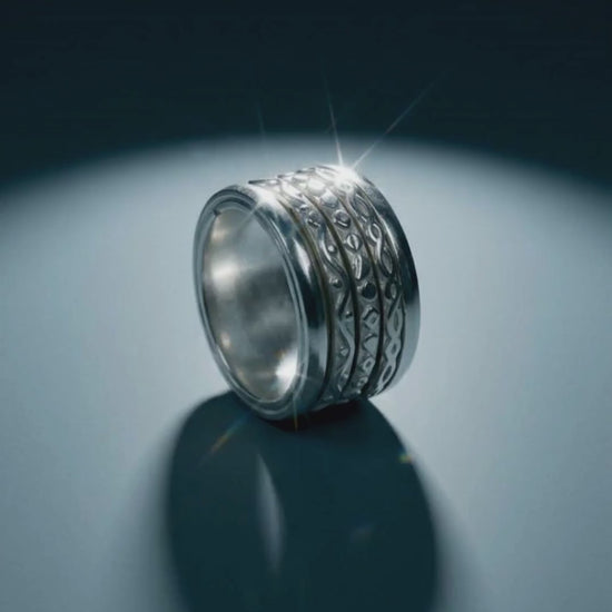 Anello alta gioielleria con fasce mobili
