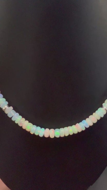 Rainbow Choker with Opal